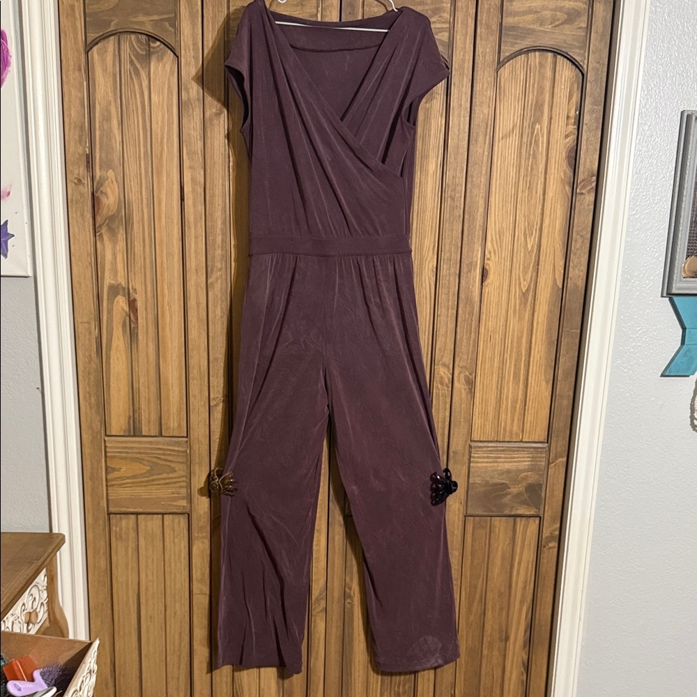 lululemon athletica Deep Plum Wrap-Front Jumpsuit